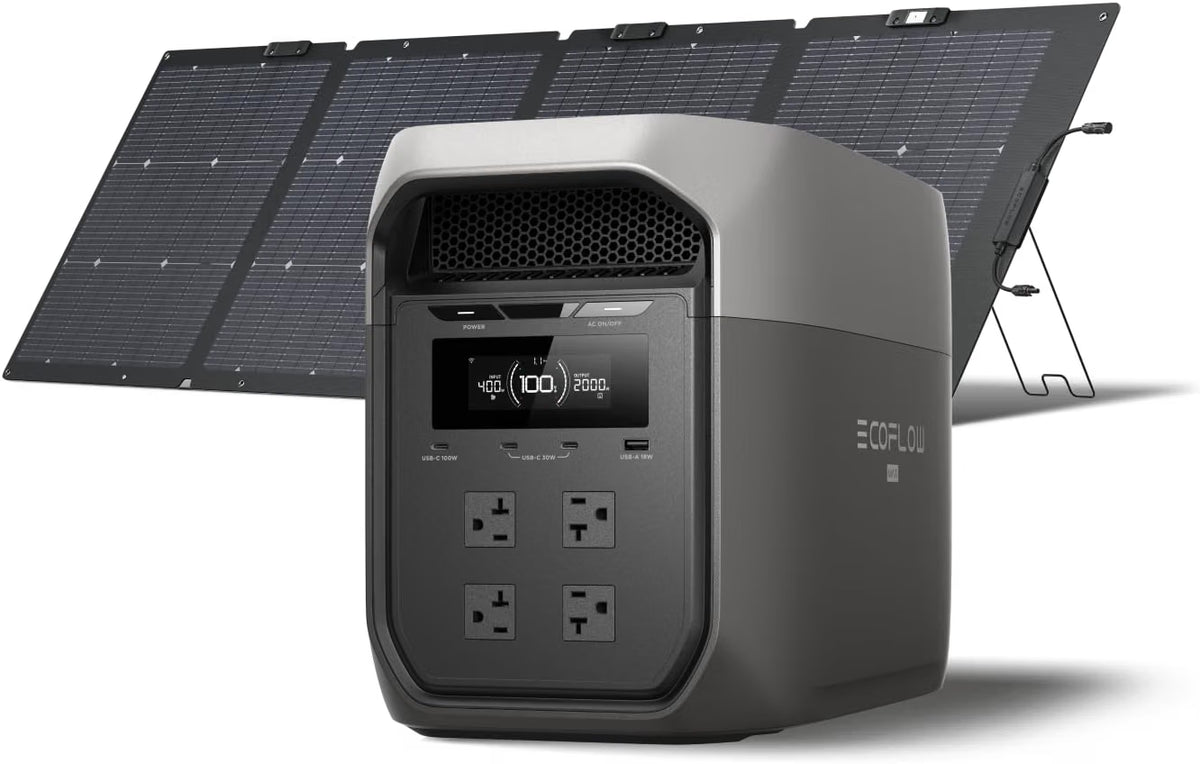 EF ECOFLOW DELTA 3 Max Portable Power Station with 220W Solar Panel