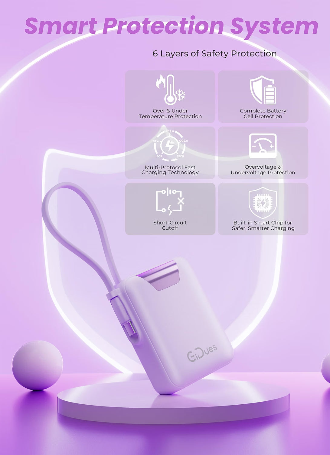 M1 Mini Portable Charger, 10000mAh Ultra-Compact Power Bank