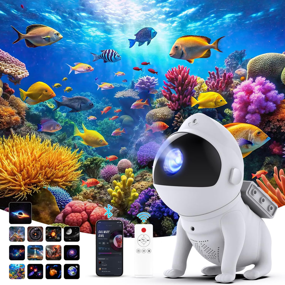 Galaxy Projector Pro with 13 HD Galaxy Discs
