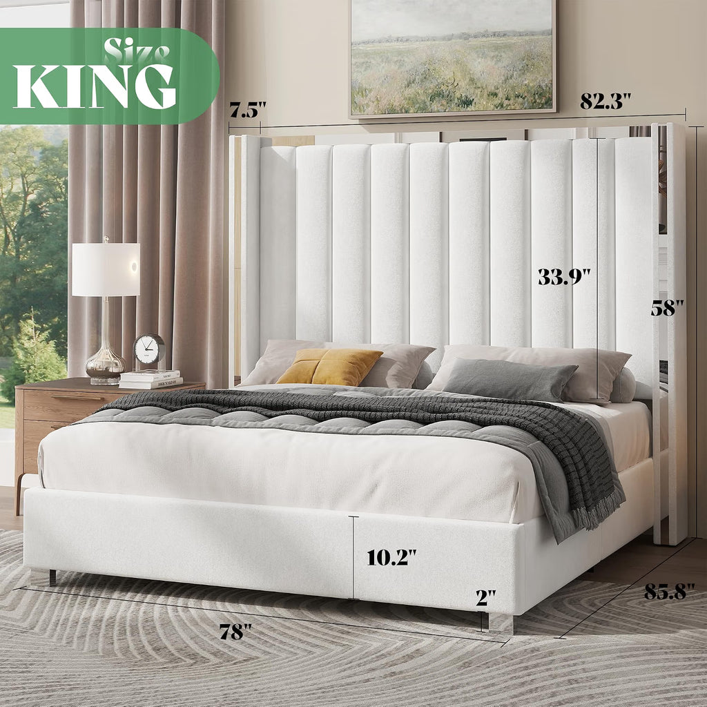 AMERLIFE King Size 5-Piece Modern Bedroom Set