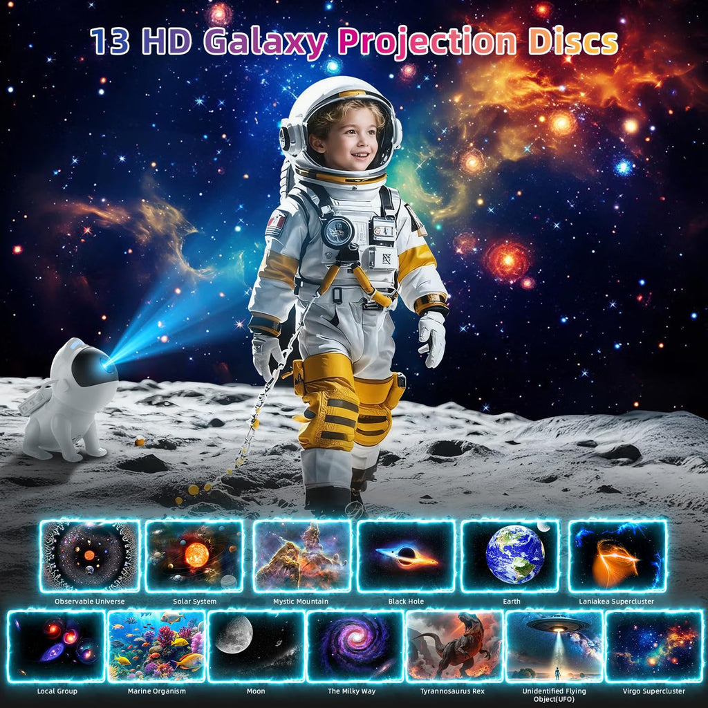 Galaxy Projector Pro with 13 HD Galaxy Discs