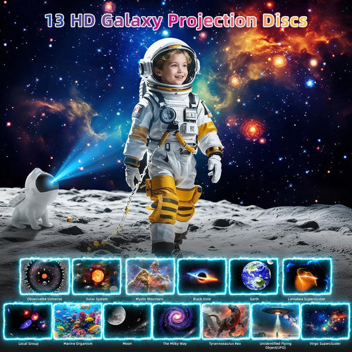 Galaxy Projector Pro with 13 HD Galaxy Discs