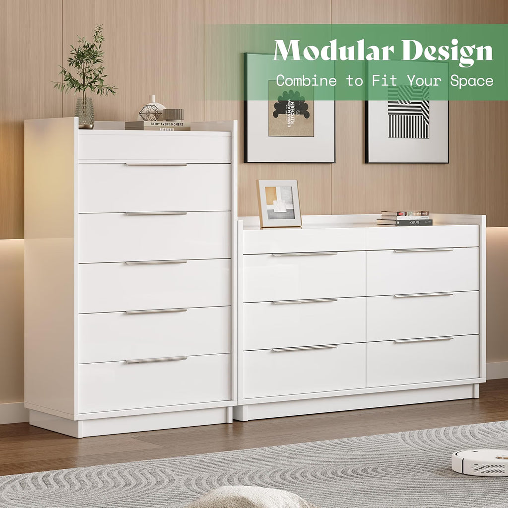 AMERLIFE King Size 5-Piece Modern Bedroom Set
