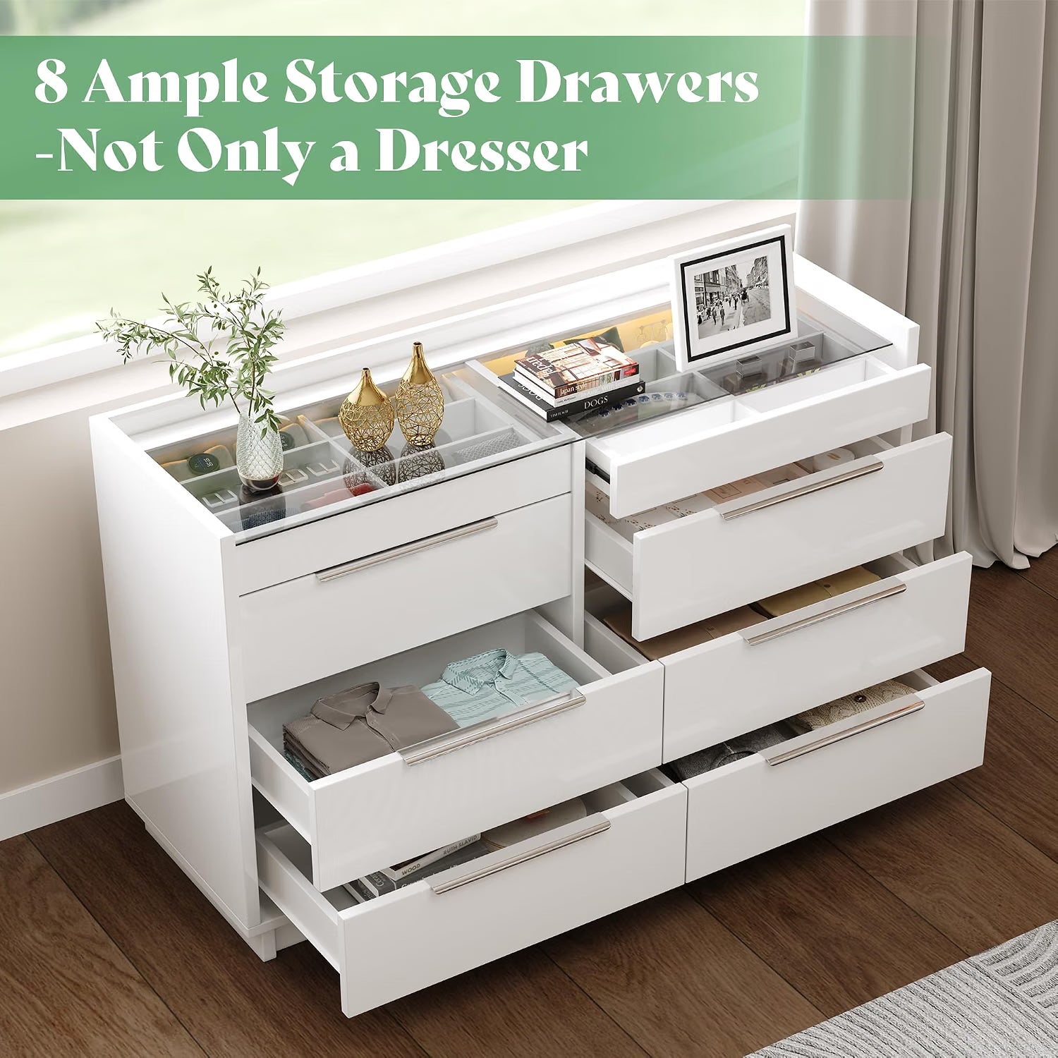 AMERLIFE King Size 5-Piece Modern Bedroom Set